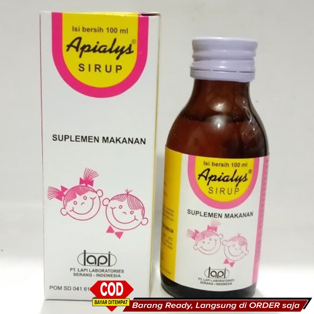 Best Seller Vitamin Nafsu makan Anak Gemuk Badan Pertumbuhan Peninggi Badan ~ Apialys Sirup Multivit