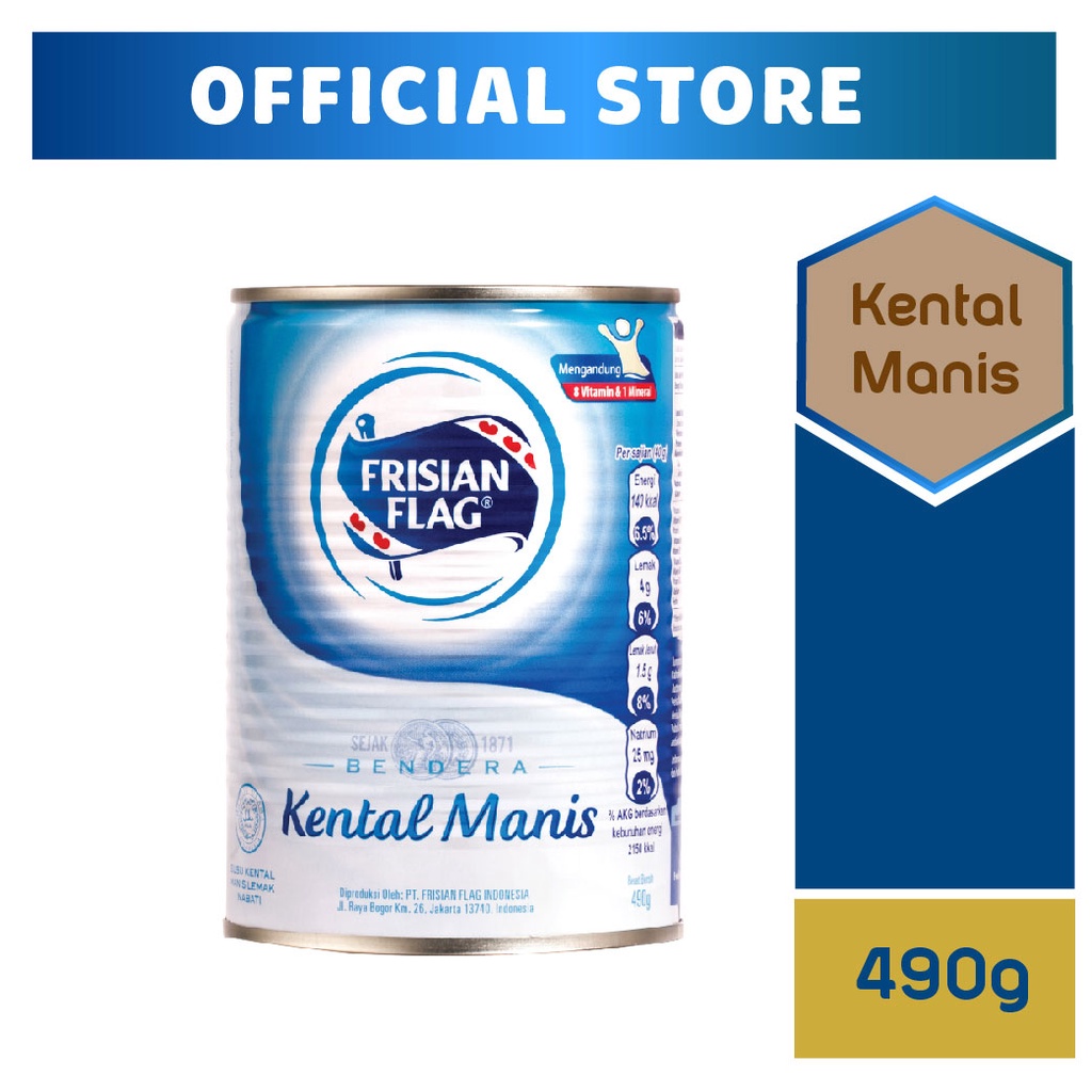 

Frisian Flag Bendera Kental Manis Kaleng 490gr