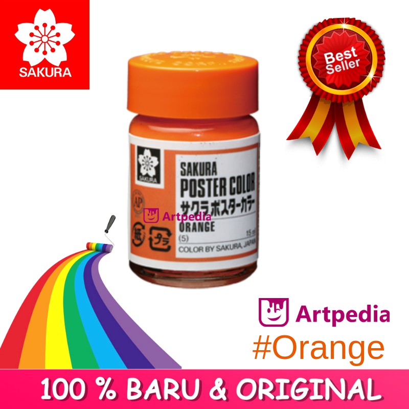 

Sakura Poster Color Orange 15ml ( Cat Poster Sakura )