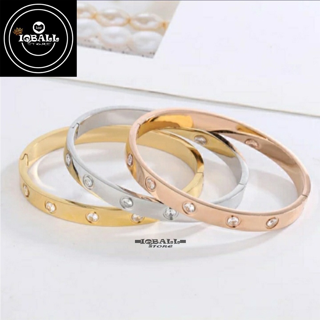 IQBAL STORE - Gelang Baja Titanium Asli / Gelang Wanita Titanium / Aksesoris Wanita Titanium / Gelan