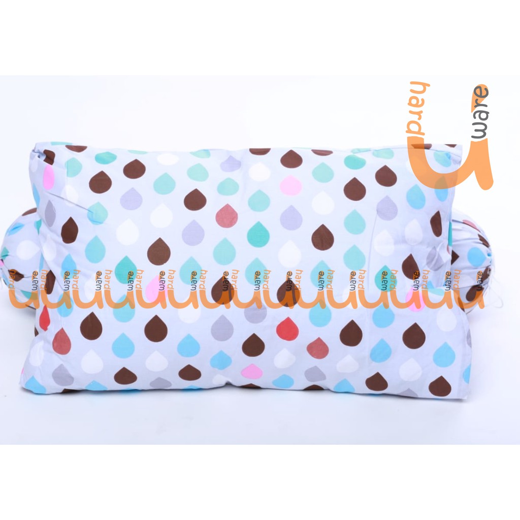 PAKET BANTAL GULING ANAK BALITA JUNIOR / BANTAL GULING SILIKON PLUS SARUNG BANTAL MOTIF