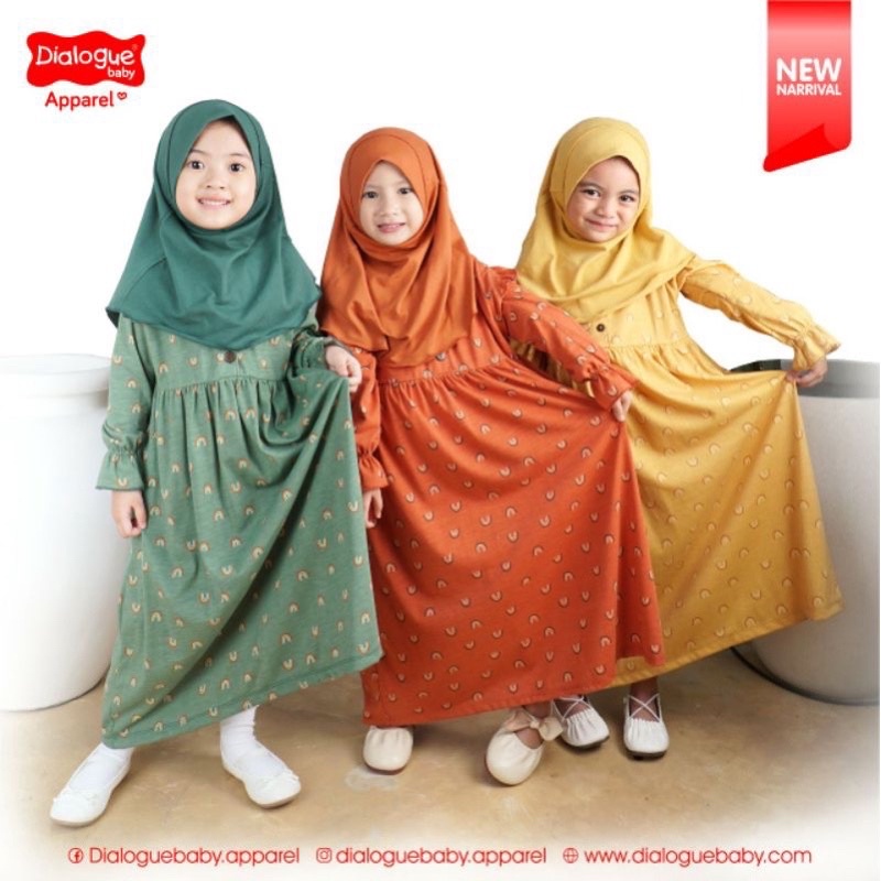 NEW EDISI LEBARAN IDUL FITRI! Dialogue Baby Gamis Kaftan Hijab Set Sagita / Long Dress Gamis Set Hijab Gamis Hijab Anak 1-5 Tahun / Gamis Hijab Bayi Bayi- DFB0194 DFB0195 DFB0196 DFB0197 DFB0198 DFB0311 DFB0312 DFB0313 DFB0314 DFB0315