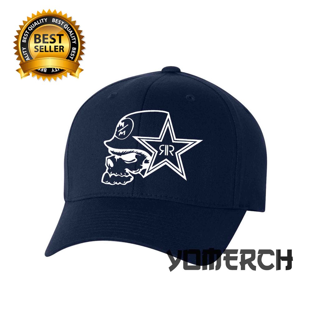 Topi Baseball METAL MULISHA ROCKSTAR Simple Keren Pria Wanita Yomerch