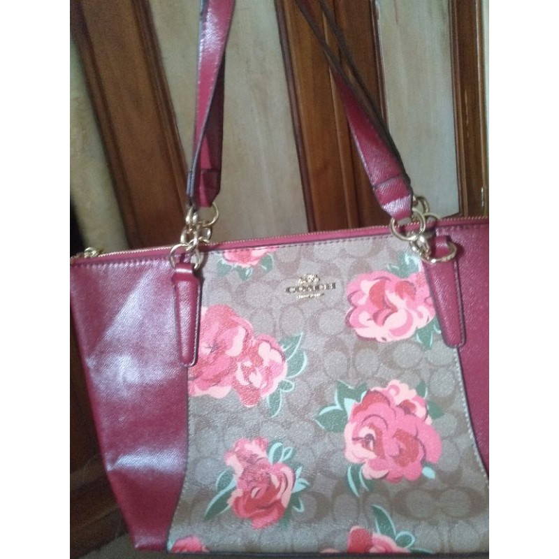 Jumbo Tas Coach Bunga Ori IMPORT Singapure