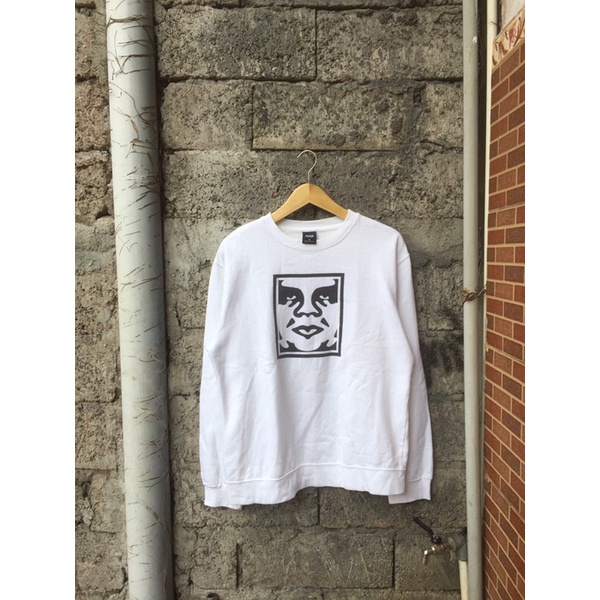 crewneck obey face second