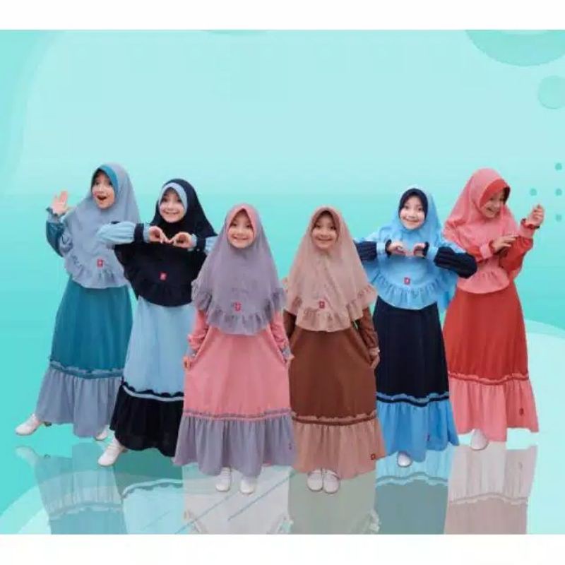Set Inayah Gamis Anak 9-12thn