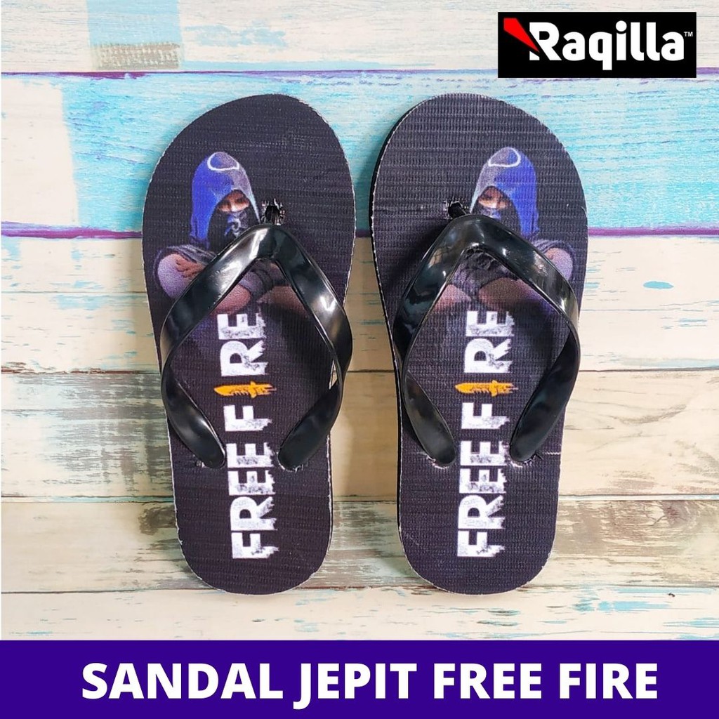 Sandal jepit anak free fire / sendal anak free fire / selipar free fire /sandal anak jepit free fire