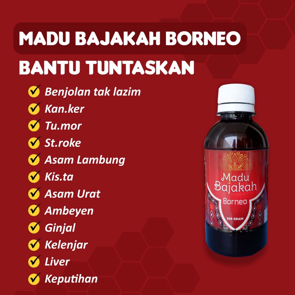 ASLI ORIGINAL OBAT AMPUH MENGOBATI KANKER TUMOR BENJOLAN MADU BAJAKAH BORNEO PREMIUM OBAT KELENJAR T