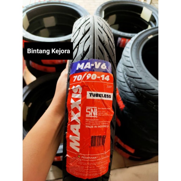 BAN LUAR MAXXIS TUBELESS TUBLES DIAMOND 70 90 14 BAN DEPAN BELAKANG BEAT VARIO ALL MATIC
