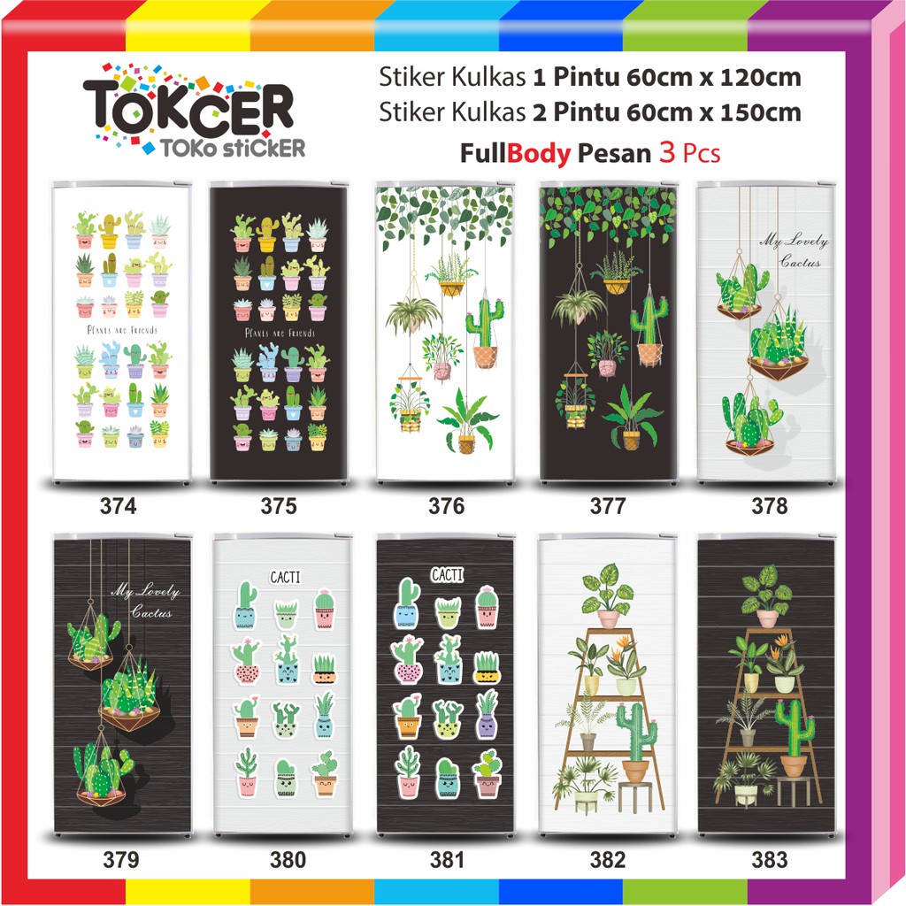 Stiker Kulkas 1 dan 2 Pintu Kaktus Shopee Indonesia Stiker Kulkas 1 dan 2 Pintu Kaktus Shopee Indonesia