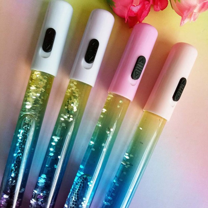 

Mantap Pulpen Gel Lampu Dengan Gliter Warna Warni Murah