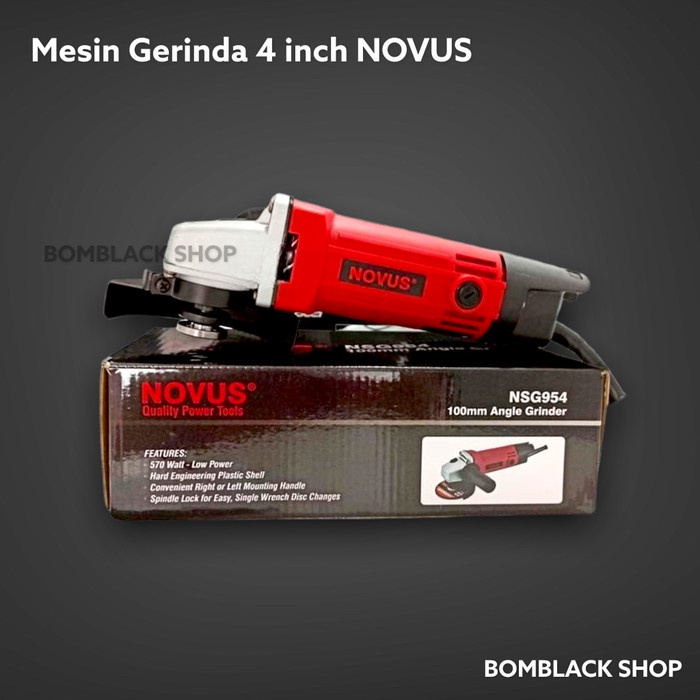 NOVUS Mesin Gerinda Tangan 4 inch Angle Grinder Gurinda Grinda NSG954