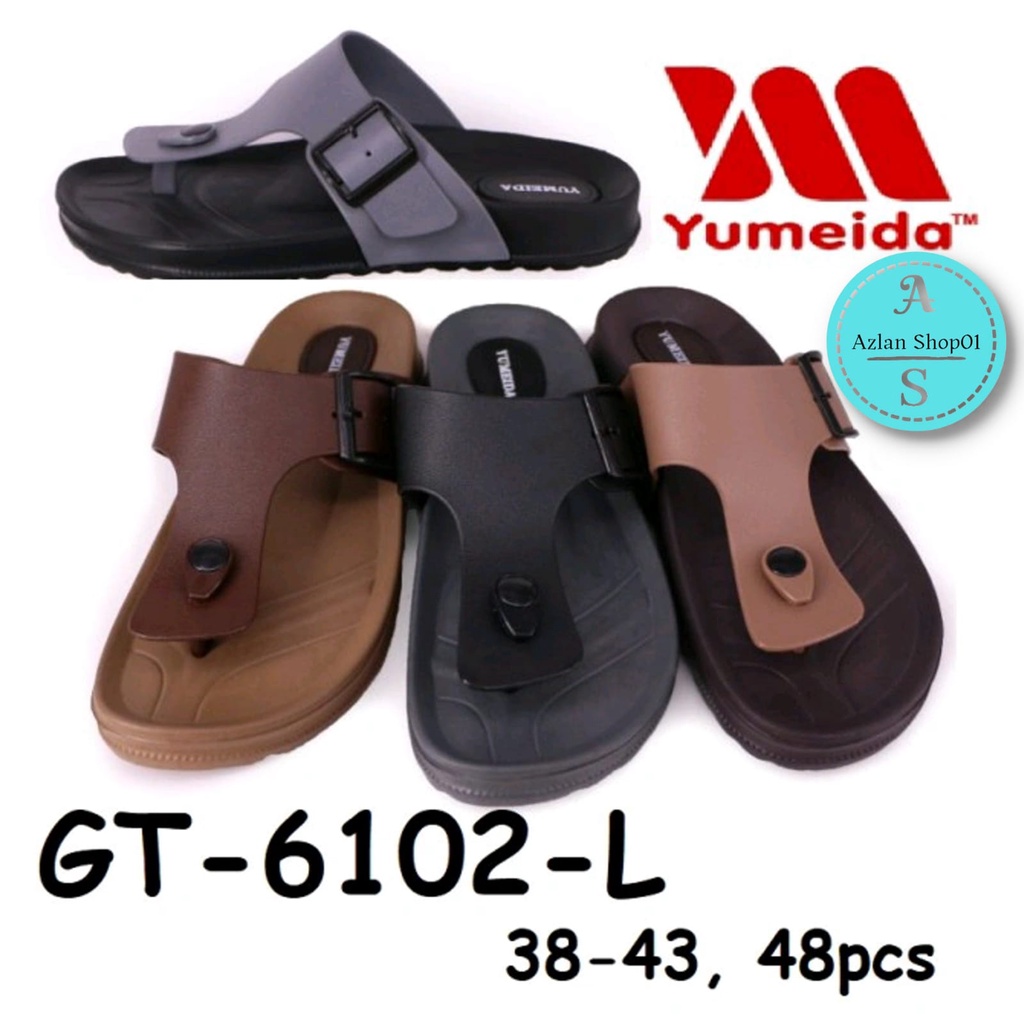 Sandal jepit laki-laki gesper  yumeida GT-6102L size (38-43) sandal peria dewasa terlaris