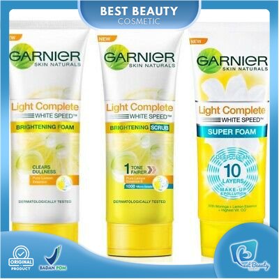 ★ BB ★ Light Complete Brightening Scrub White Speed | Garnier Light Complete Brightening Foam