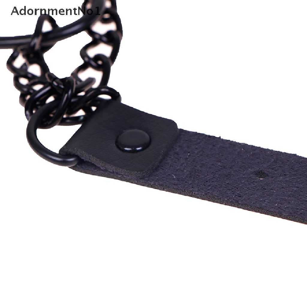 (AdornmentNo1) Kalung Choker Kulit PU Warna Hitam / Merah Gaya Gothic Untuk Wanita / Cosplay