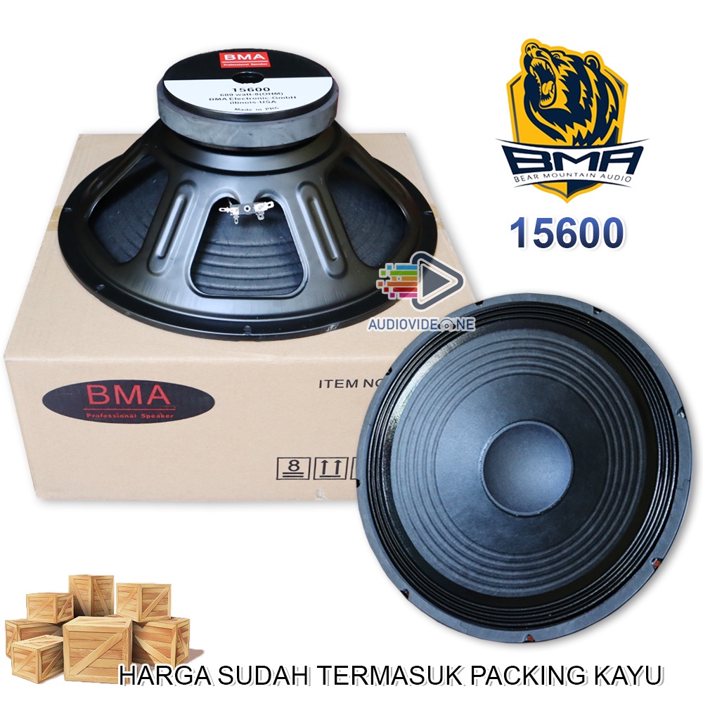 Speaker BMA 15600 Komponen Spiker 15 Inch Original Component Sound Sytem Low Mid