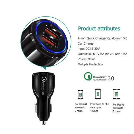 Car Charger Mobil dan Motor 3 Amper Fast charging