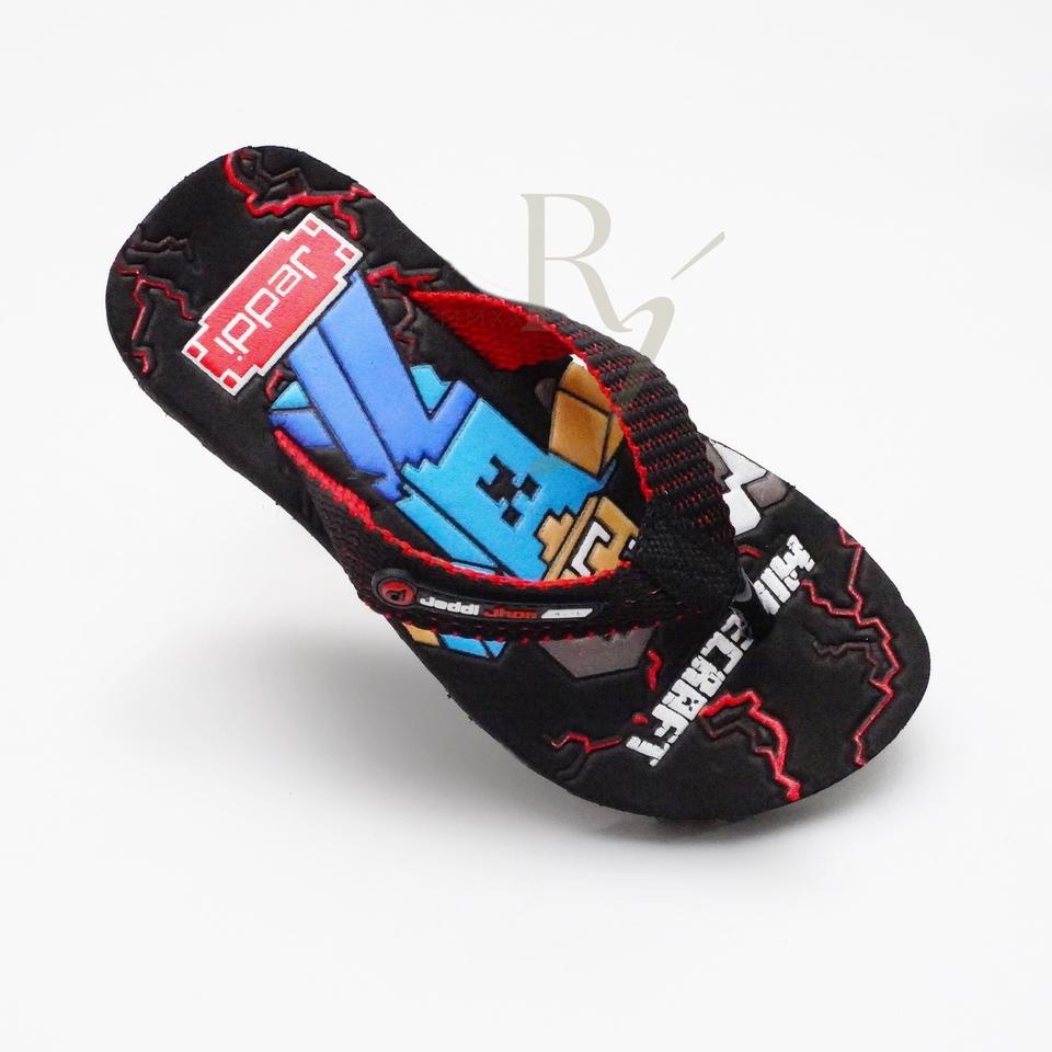 MURAH MERIAH.. JEDDI [MINECRAFT] Sandal Japit Anak Cowok Kartun/ Sandal Jepit Karakter/ Sandal Jepit
