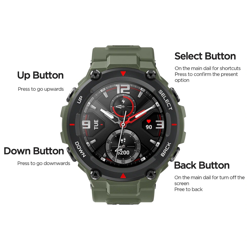 Amazfit T-rex Smartwatch AMOLED with GPS - Amazfit TREX Smart watch