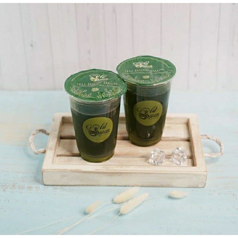 

Gold swan jelly hijau daun | cincau | pudding | makanan | agar - agar | herbal