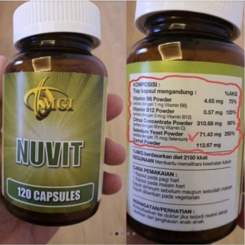 NUVIT suplemen / Vitamin ORI MCI