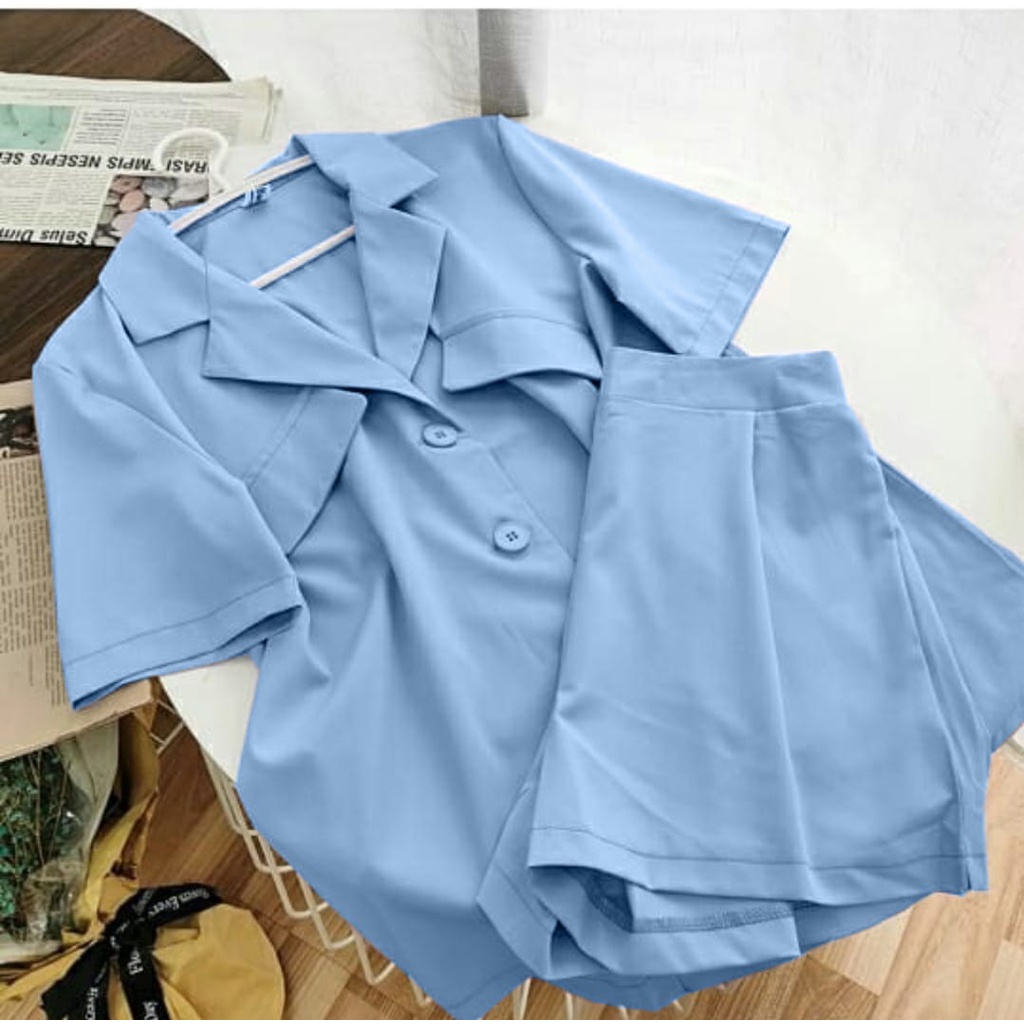 FWG - STELAN 2IN1 OLIVIA / SETELAN KOREA / SETELAN / ONE SET WANITA / STELAN WANITA / BAJU WANITA