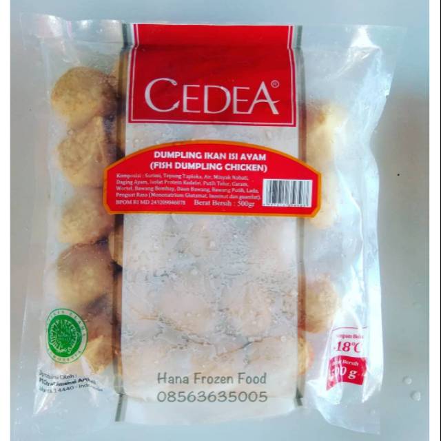 

CEDEA DUMPLING CHICKEN 500 GRAM