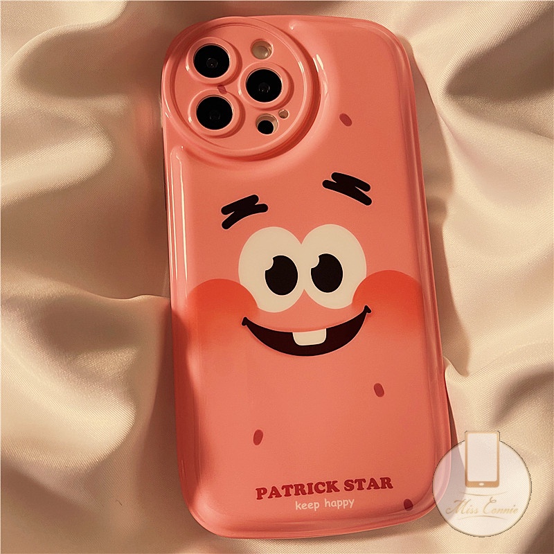 Soft Case TPU Tebal Motif SpongeBob Patrick Star Untuk IPhone 7 8 Plus 11 12 13 Pro MAX XR X XS MAX 6 6s Plus SE 2020