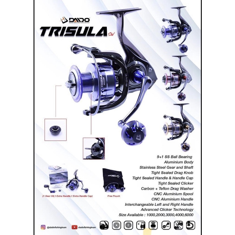 Reel Daido Trisula (SW) Saltwater PRO Series