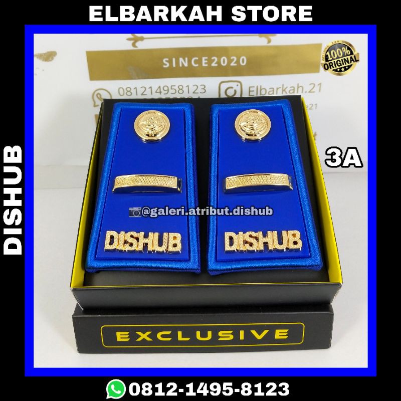 PANGKAT PDH DISHUB 3A LOGAM AKRILIK SUPER PREMIUM