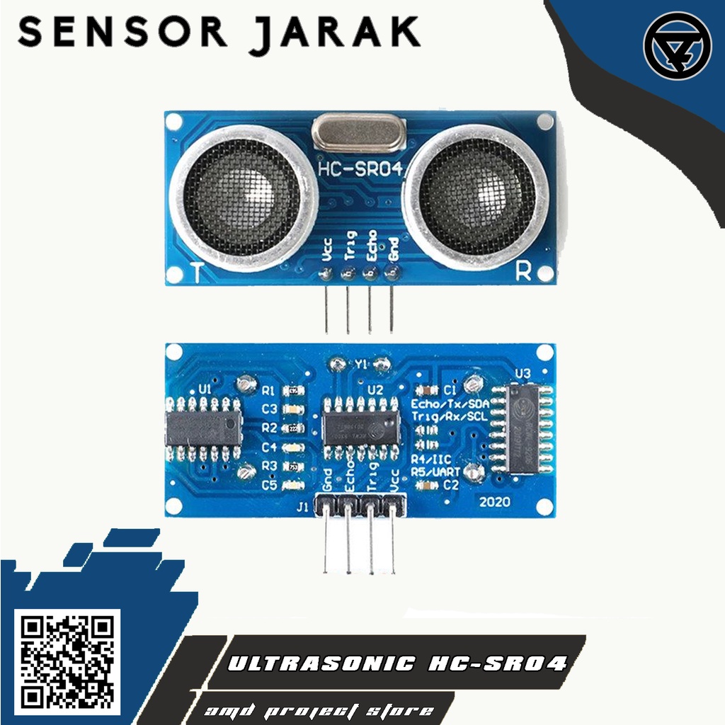 Jual Modul Sensor Ultrasonic HC-SR04 Module Pengukur Jarak HC SR04 ...