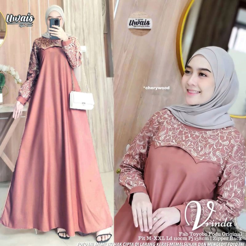 Anindya Uwais Vrinda Gamis Maxy Original Terbaru