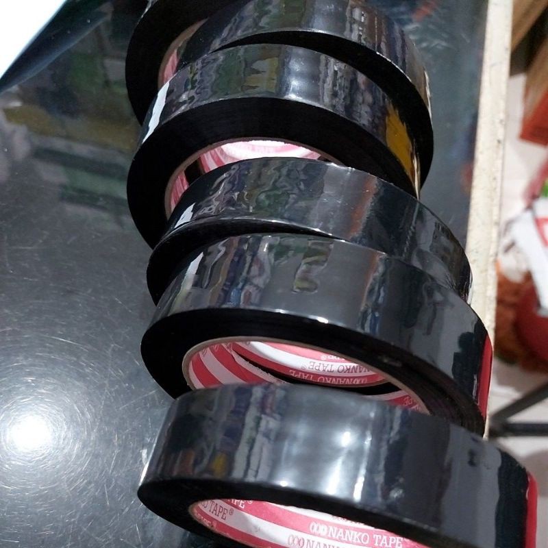 

celotape plastik hitam 24mm x 90 yard