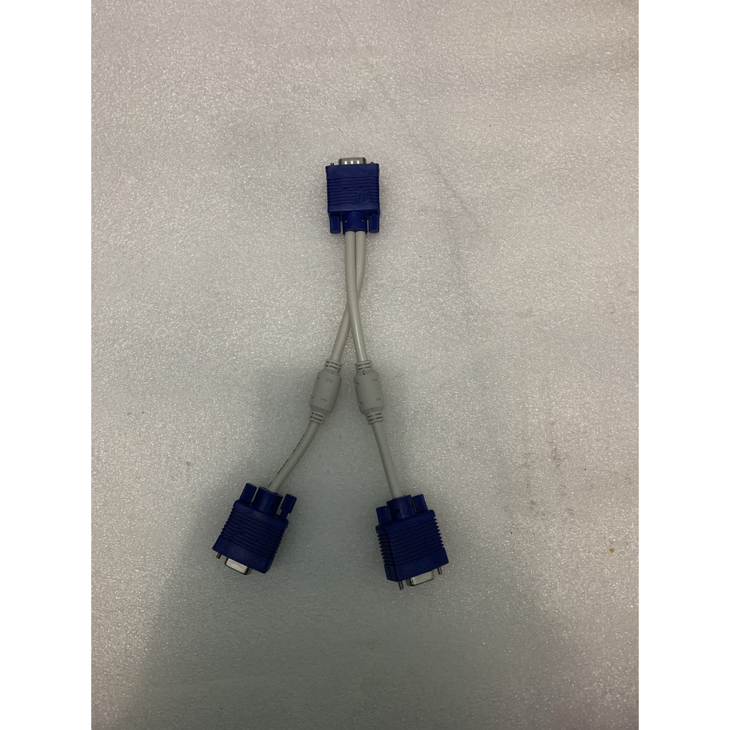 KABEL VGA SPLITTER 1-2 / KABEL VGA CABANG 1 MALE - 2 FEMALE