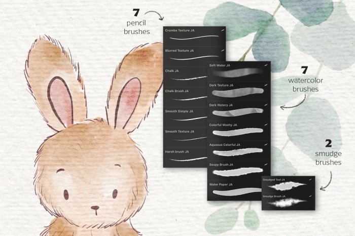 Watercolor Pencil Procreate Brushes