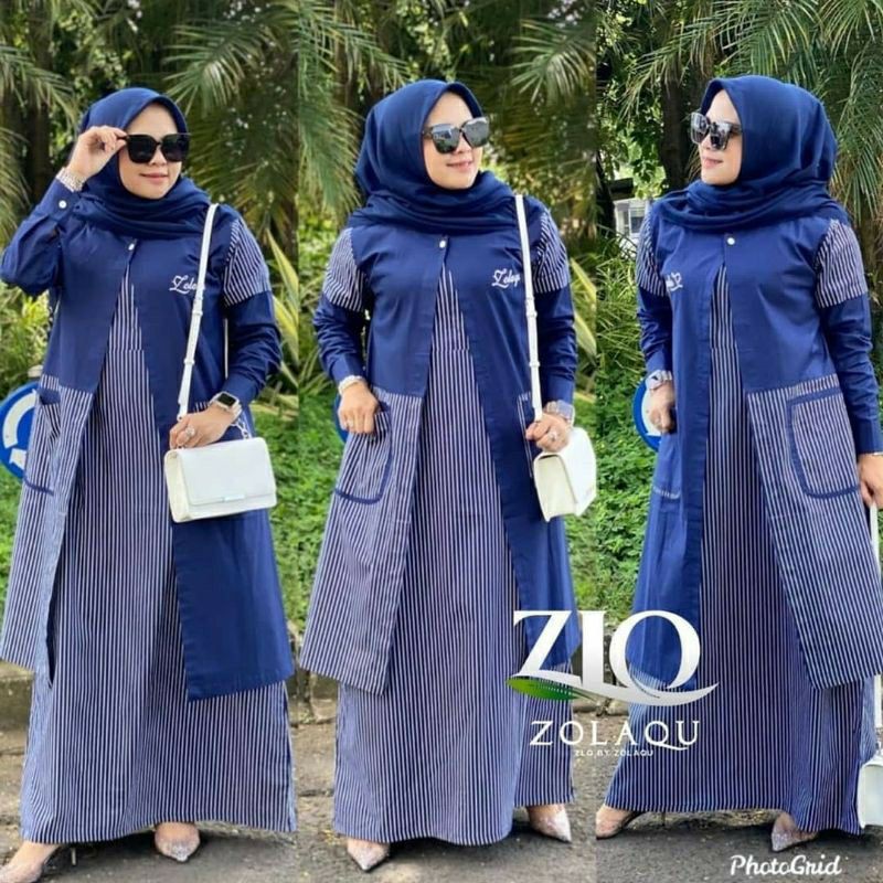 Zolaqu Set Outer Gamis Terbaru Gamis Zolaqu Ori Dress Zolaqu Original Shopee Indonesia