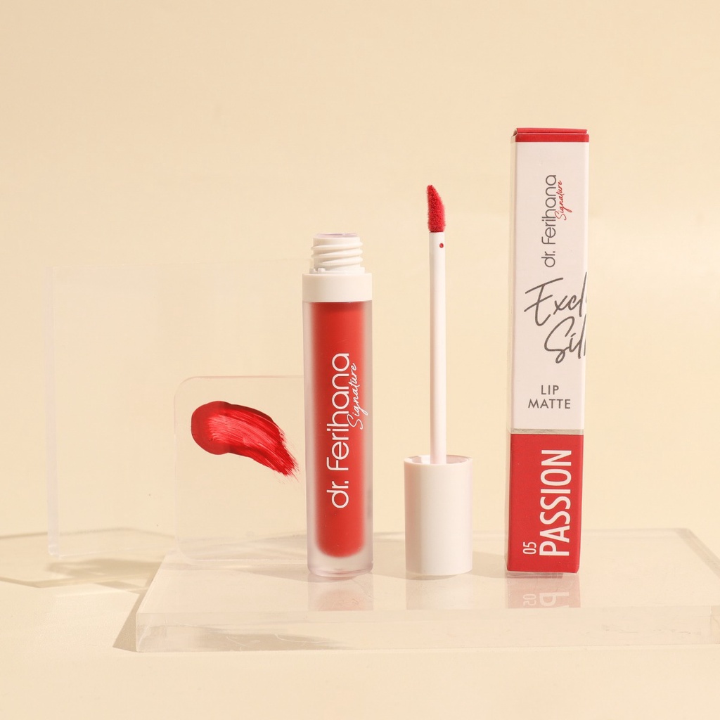 Exclusive Silky Lip Matte DR. FERIHANA COSMETICS &amp; SKINCARE Merupakan Pewarna Bibir dengan Warna Ringan Natural Kalem dilengkapi dengan Bahan Alam yang Menjaga Kesehatan Bibir