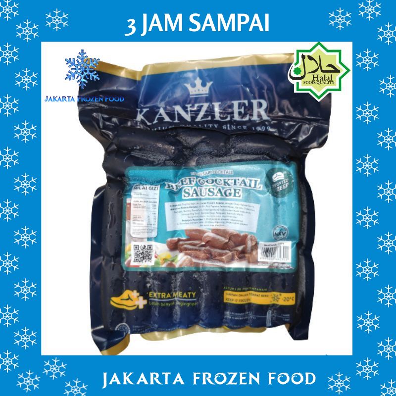 

KANZLER Sosis Beef Cocktail Sausage 500gr Isi 40