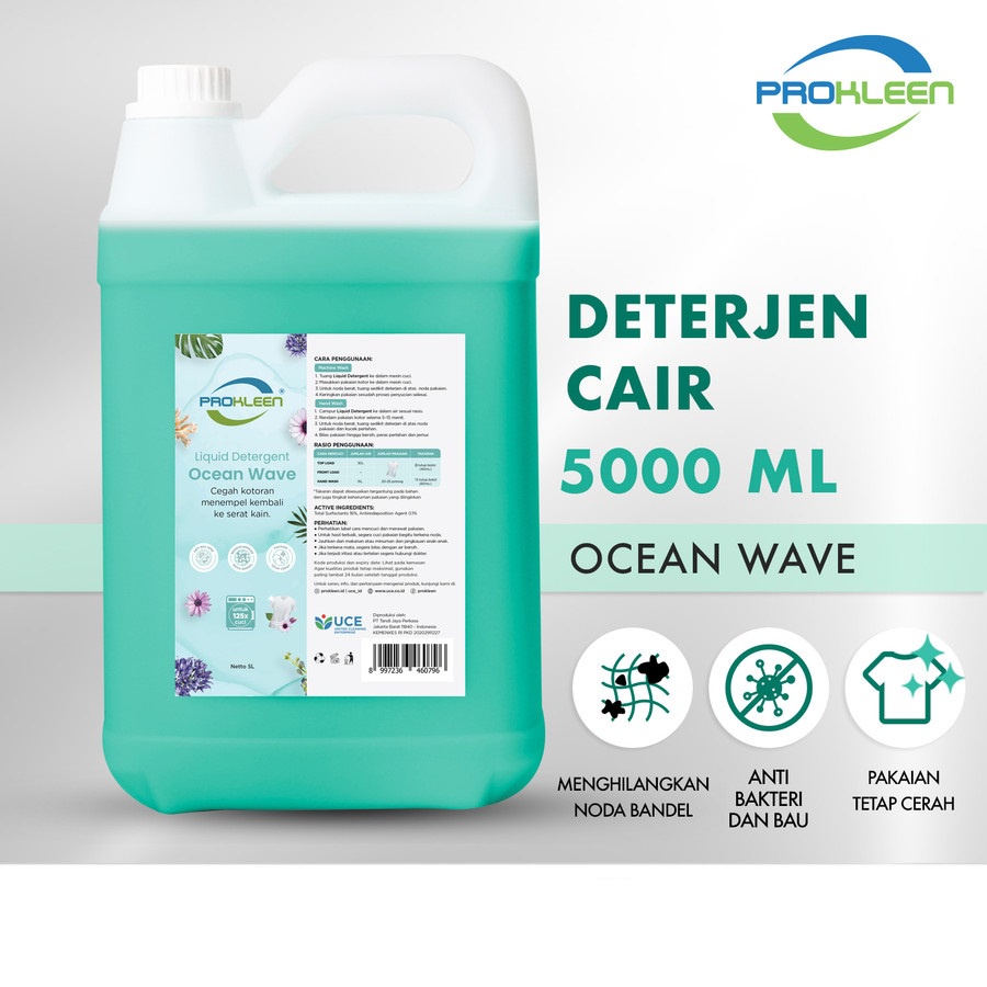 GOJEK GRAB Deterjen Cair Laundry Liquid Detergen PROKLEEN 5000 ml