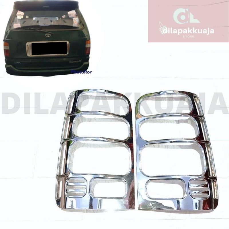 Garnish Lampu Belakang Kijang Kapsul 1997-2001 Chrome Kijang Kapsul