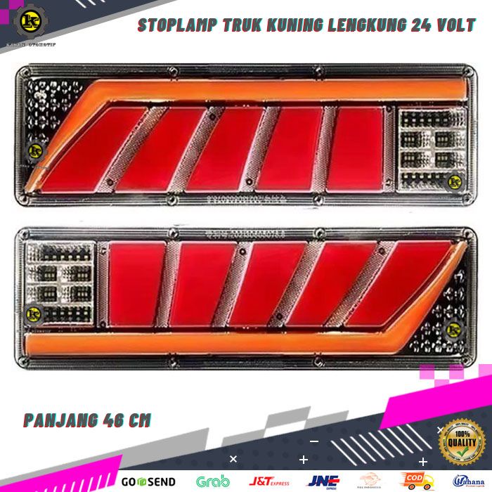 Lampu Variasi Stop Lamp Stoplamp Rem Belakang Running Sein Variasi Mobil Truk Truck Canter 24 Volt