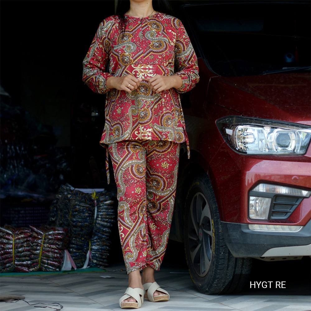 GROSIR TROLIS S M L setelan baju tidur piyama daster hyget oneset sultan busui baju celana HYGT-HYGT RE