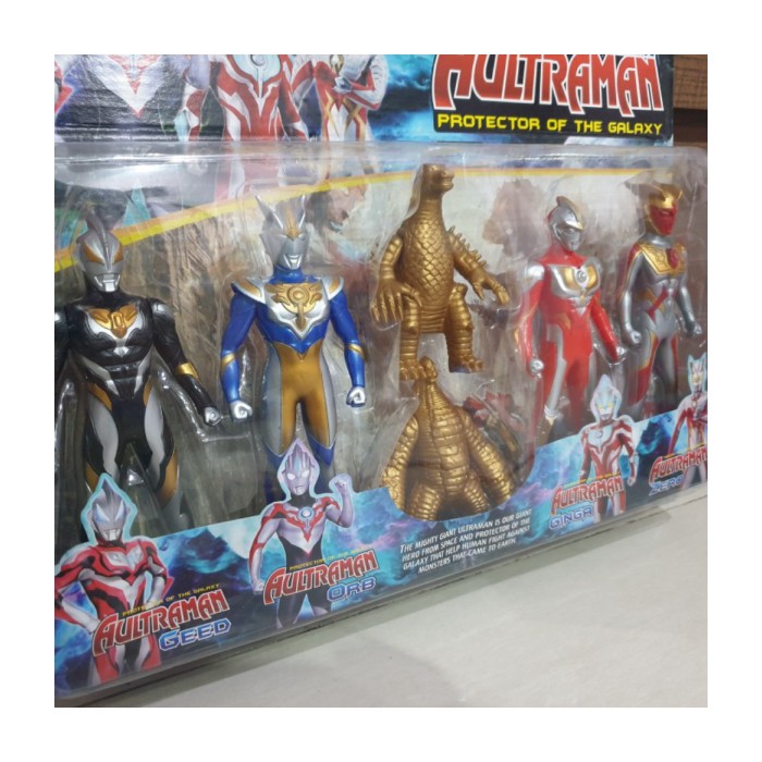 mainan ultraman dx geed orb ginga 4 pcs figur robot ultraman - 4 pcs figur murah Berkualitas