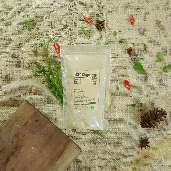 

AKAR SRIGUNGGU BUBUK 100 gr - Clerodendron Serratum - MURNI - JS