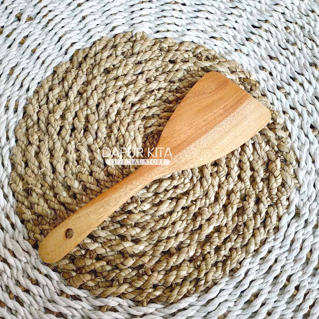 TERMURAH - Sutil Kayu Mahoni/Spatula Kayu, Halus dan Tebal, Kualitas Terbaik!-Centong jepang