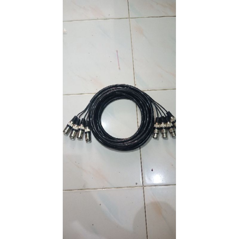 kabel snake BMA isi 4 panjang 1 meter jack canon male to female