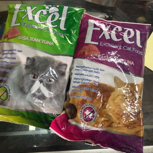 Makanan Kucing Excel 500gram Murah Shopee Indonesia