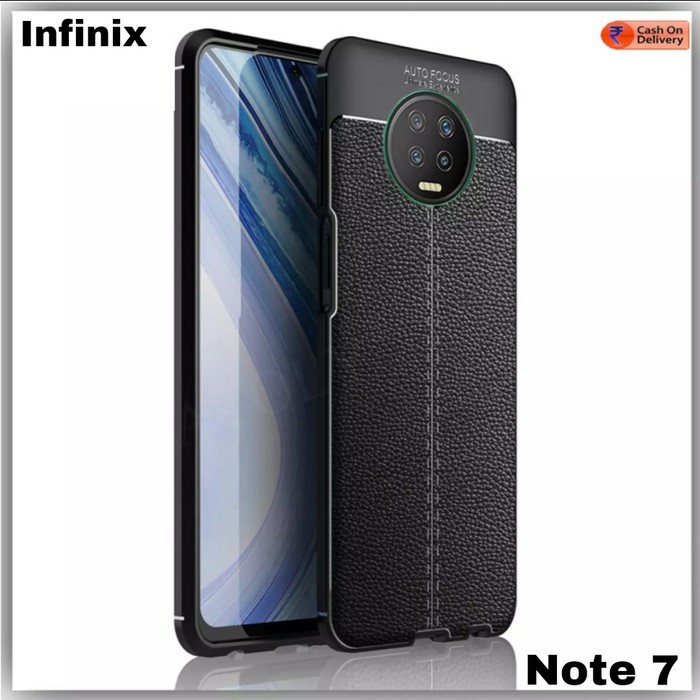 LEATHER CASE INFINIX NOTE 7 - NOTE 7 LITE - TPU AUTO FOCUS SOFTCASE