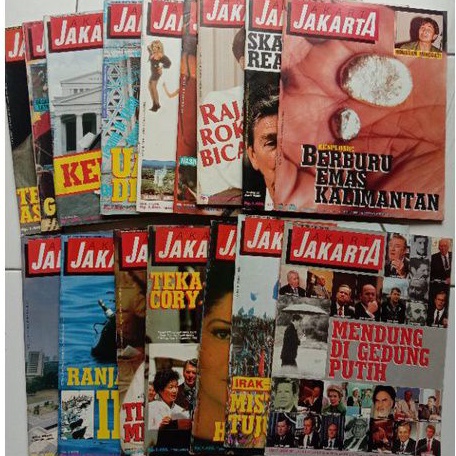 Jual Majalah Jadul Majalah Jakarta JAKARTA edisi 85-89 majalah Jakarta