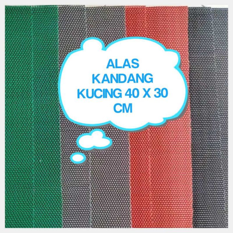 alas kandang kucing container 40 x 30 cm